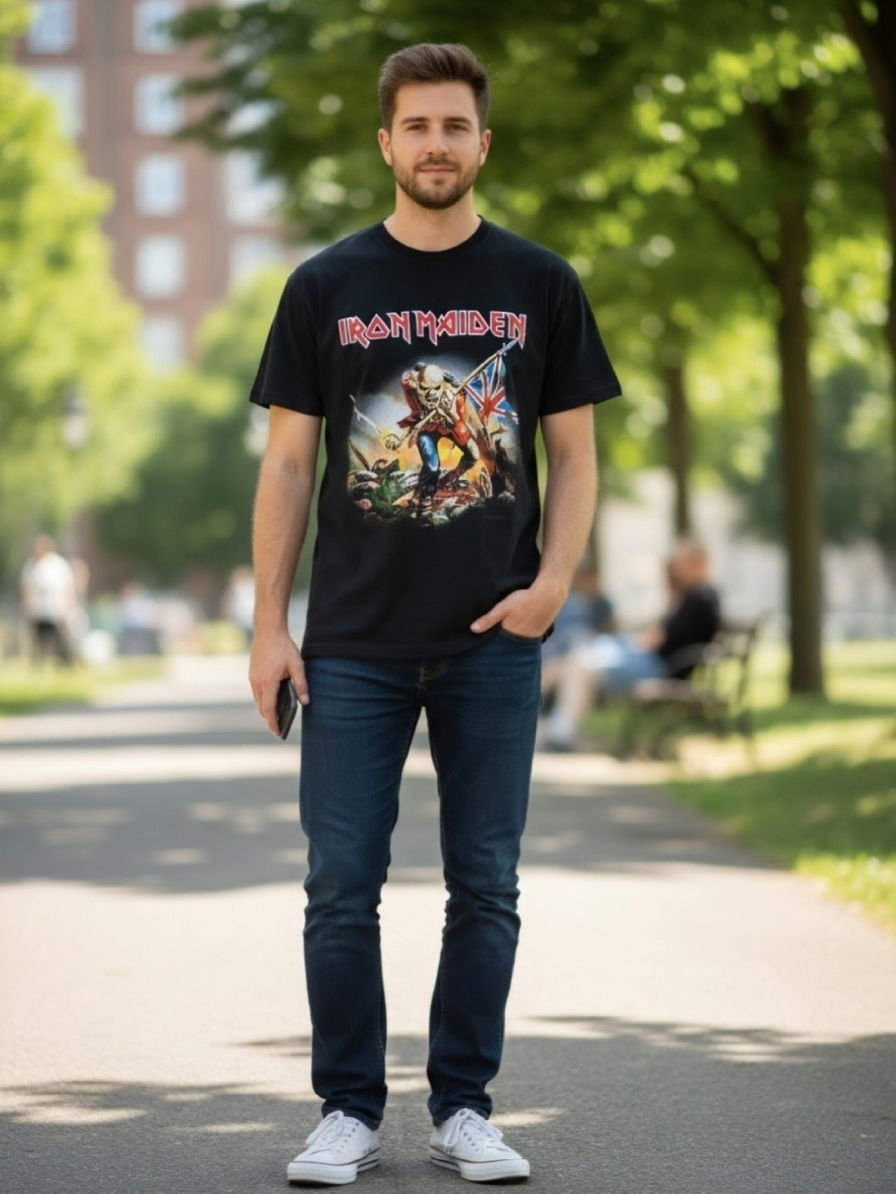 Iron Maiden Graphic Short-Sleeve Tee - Black